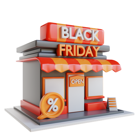 Tienda de viernes negro  3D Icon