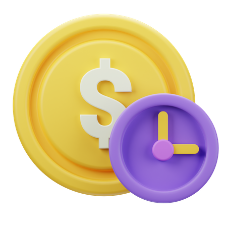 Time is Money  3D Icon