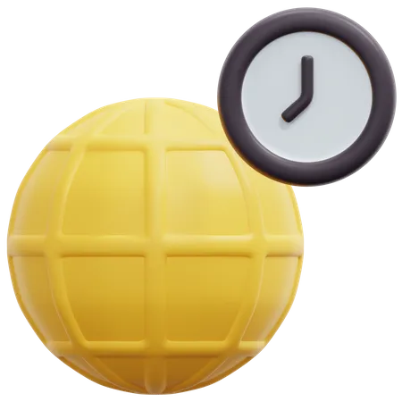 Time Zone  3D Icon