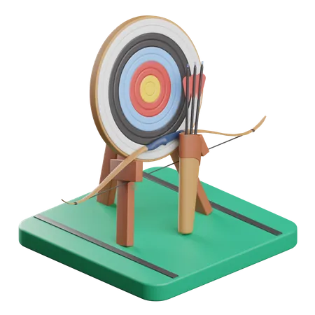 Tir à l'arc  3D Icon