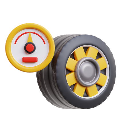 Tire Pressure  3D Icon