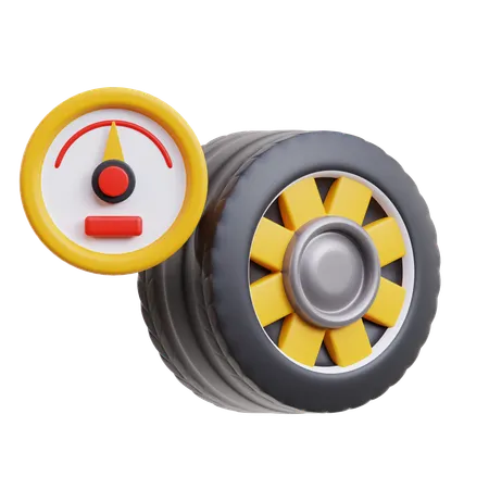 Tire Pressure  3D Icon