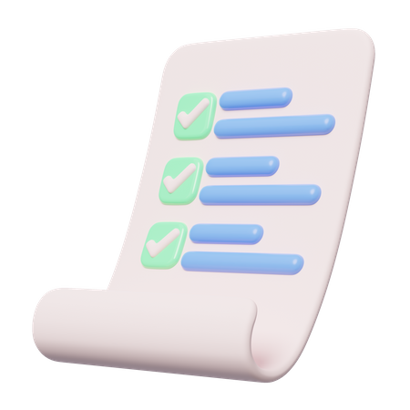 Todo List  3D Icon