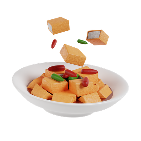 Tofu Gejrot  3D Icon