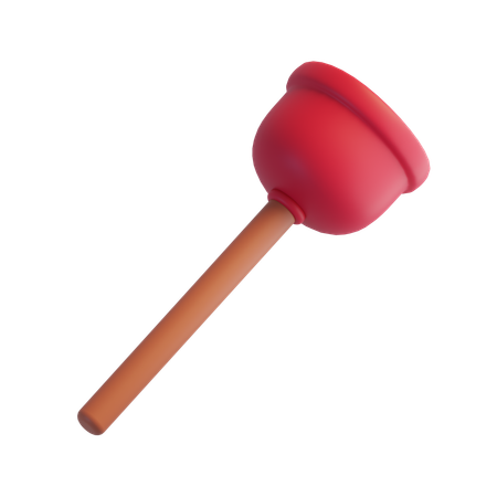 Toilet Plunger  3D Icon