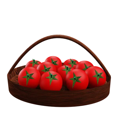 Tomato Basket  3D Icon