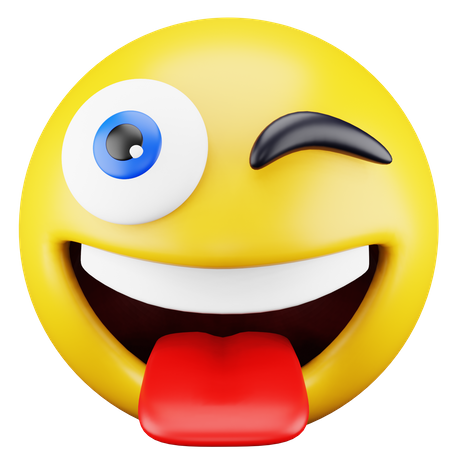 Tongue Emoji  3D Icon