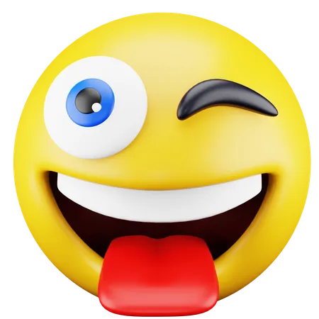 Tongue Emoji  3D Icon