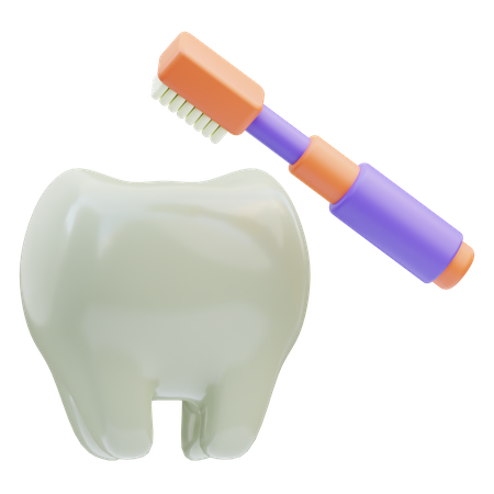 Toothbrush  3D Icon