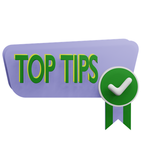 Top Tips  3D Icon