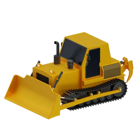 Excavadora  3D Icon