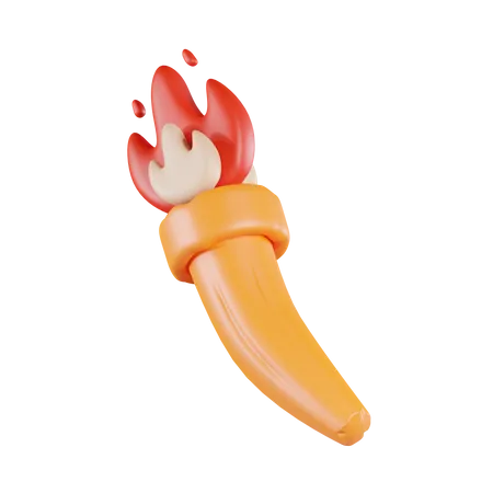 Torch  3D Icon