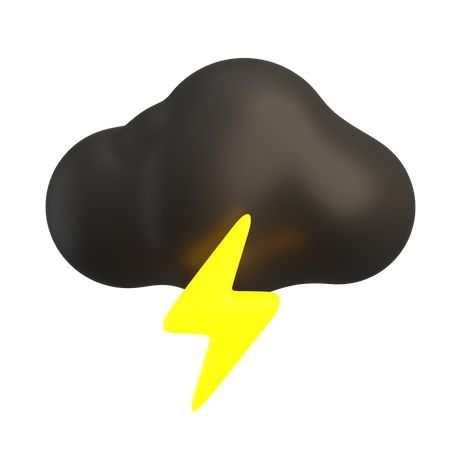 Fuerte tormenta  3D Icon