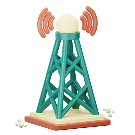 Torre de antena  3D Icon