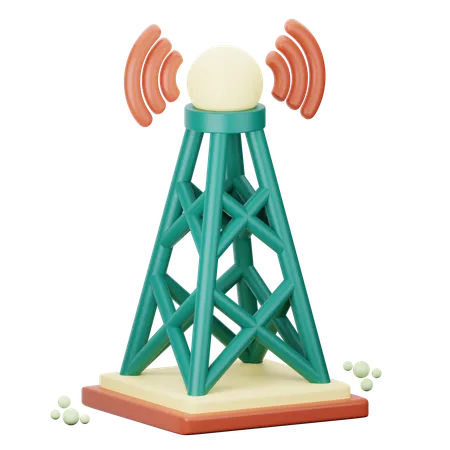 Torre de antena  3D Icon