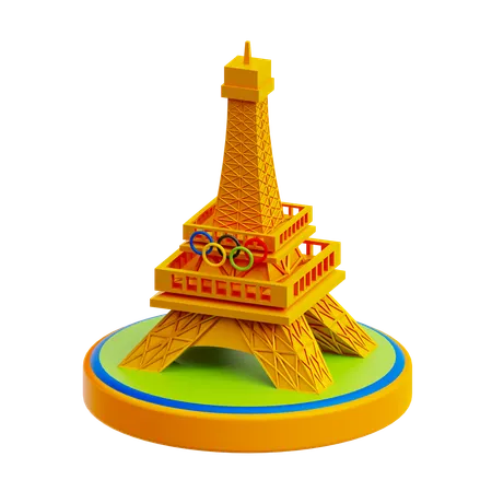 Torre Eiffel  3D Icon