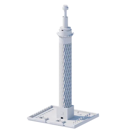 Torre de El Cairo - Egipto  3D Icon