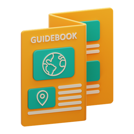 Tourism Guidebook  3D Icon