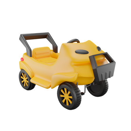 Toy Car Smart Cross  3D Illustration