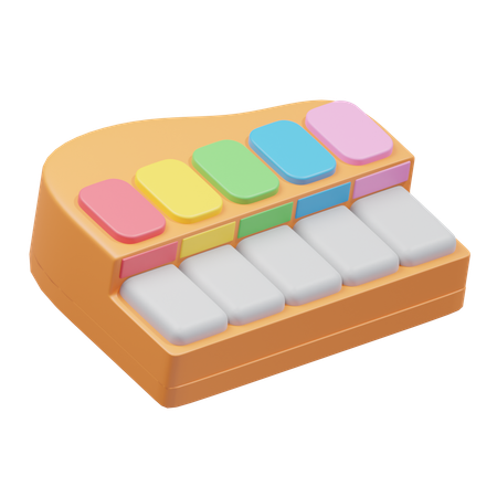 Toy Piano  3D Icon