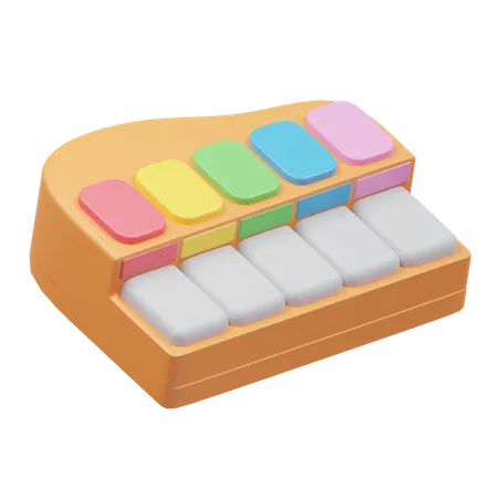 Toy Piano  3D Icon