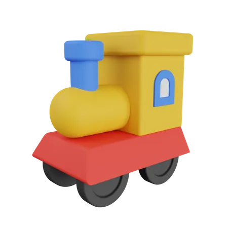 Toy Train  3D Illustration