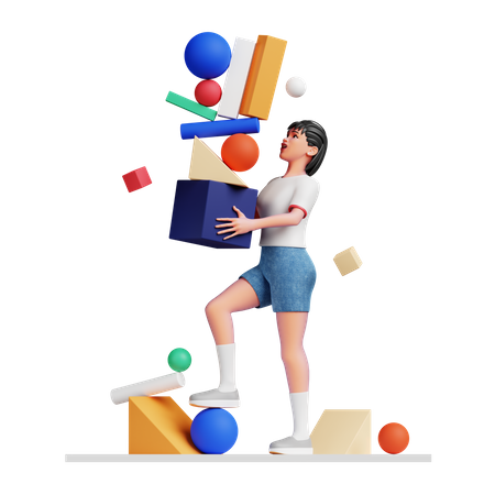 Trabalho criativo  3D Illustration