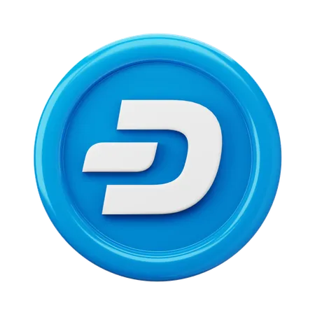 Moeda DASH  3D Icon