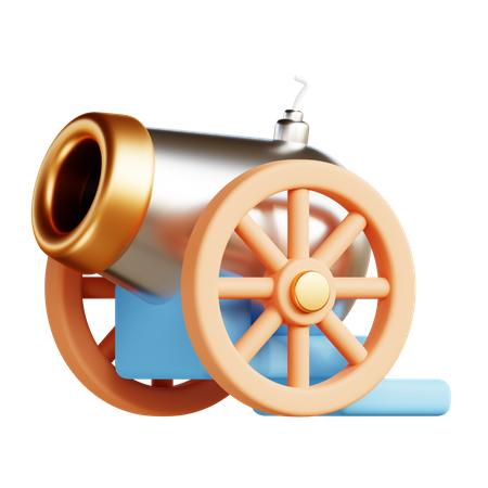 Traditional Cannon  3D Illustration