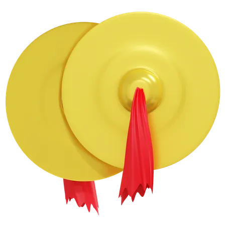 Traditional Chinese Cymbal  3D Icon