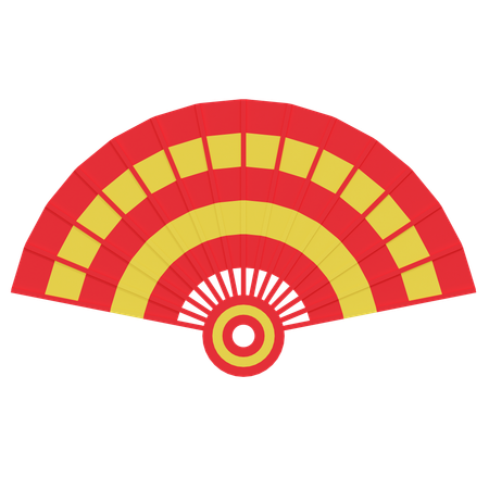 Traditional Chinese Fan  3D Icon