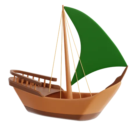 Traditional Dhow  3D Icon