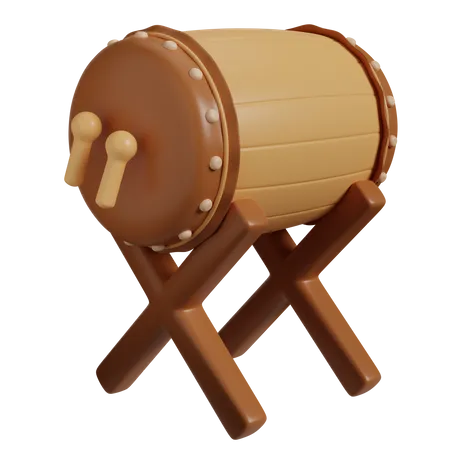 Traditional Drum Bedug  3D Icon