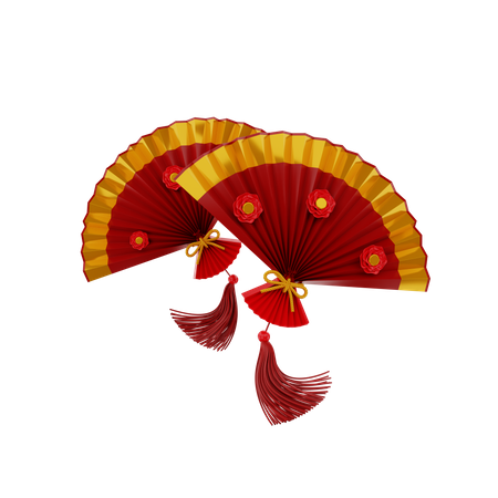 Traditional Fan  3D Icon