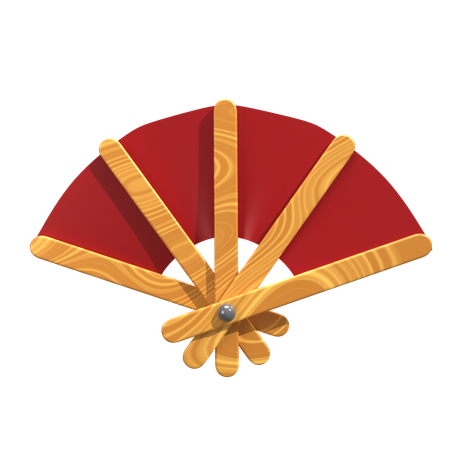 Traditional Fan  3D Icon