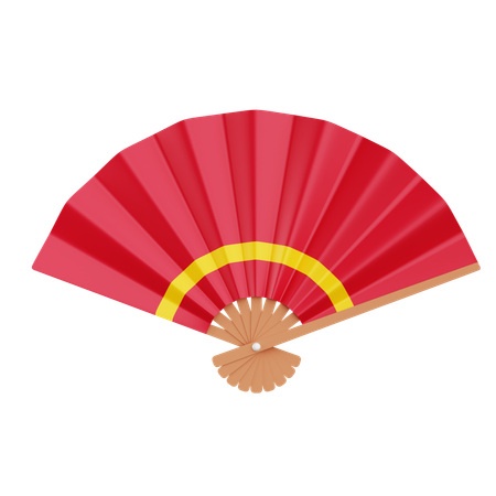 Traditional Fan  3D Icon