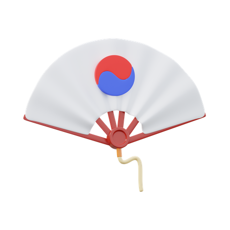 Traditional Fan  3D Icon