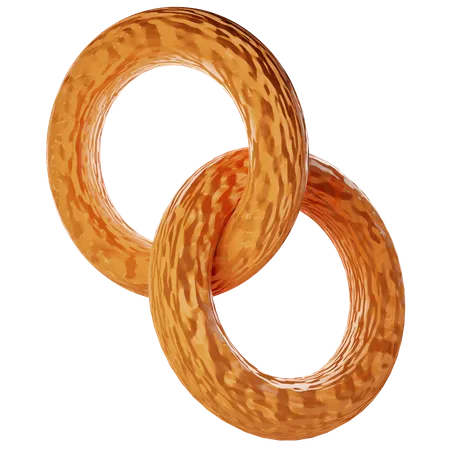 Traditional Pretzel  3D Icon