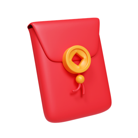 Traditional Red Envelope  3D Icon