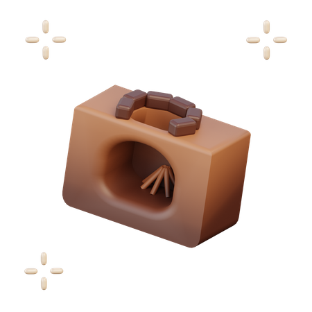 Traditional Stove  3D Illustration