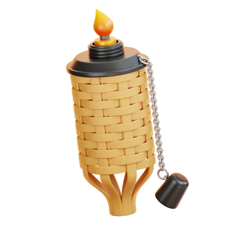 Traditional Torch  3D Icon