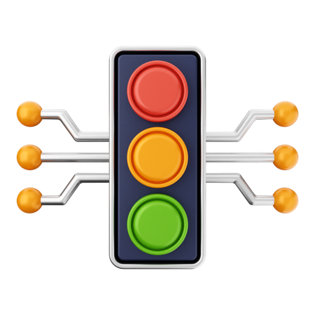 Trafic Light Ai  3D Icon