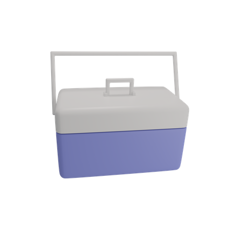 Tragbare Gefrierbox  3D Illustration