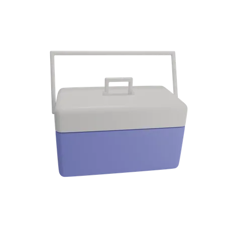 Tragbare Gefrierbox  3D Illustration