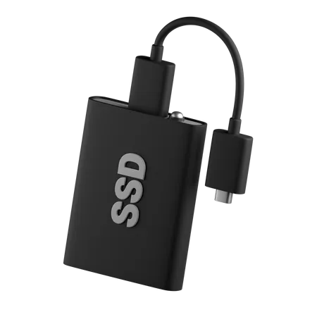 Tragbare SSD  3D Icon