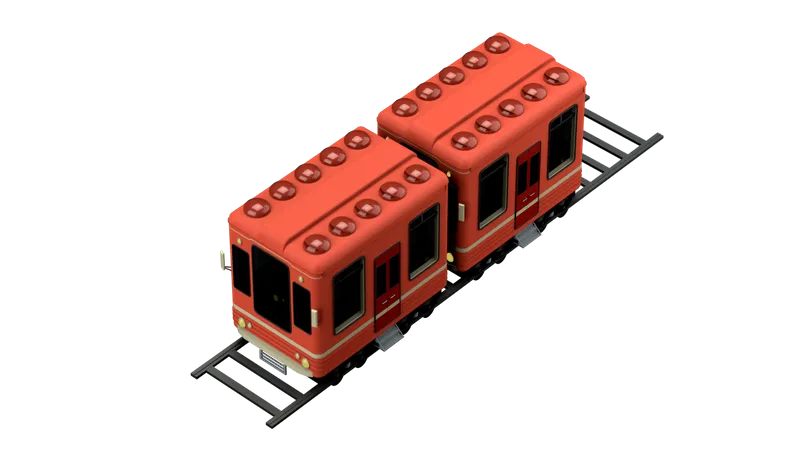 Train  3D Illustration