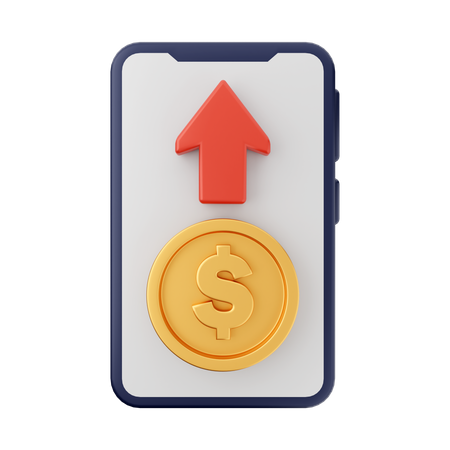 Transferir dinero  3D Illustration