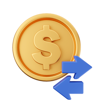 Transferir dinero  3D Icon