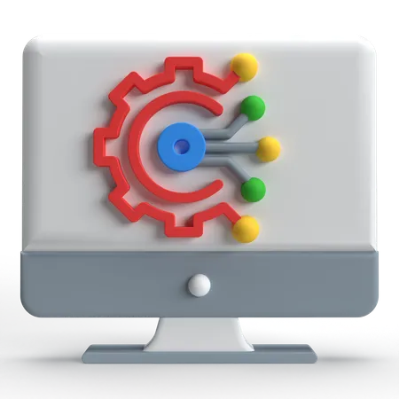 Transformation numérique  3D Icon