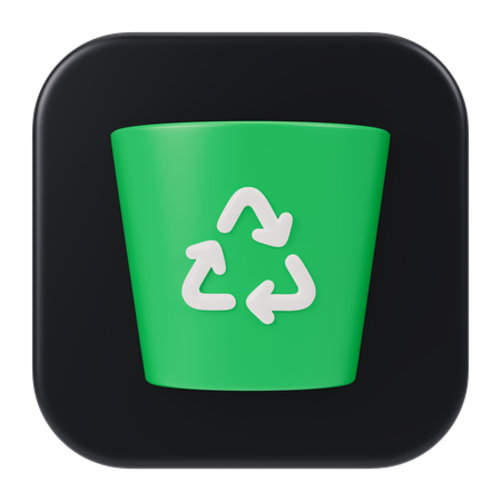 Trash App  3D Icon